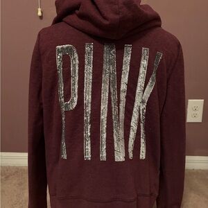 Victoria's Secret PINK Maroon Hoodie